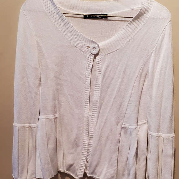 George Sweaters - 🌼3/25 George 3/4 sleeve lightknit crop sweater M
